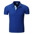 High Quality Fashion Unisex Two-Tone Short Sleeve Polo